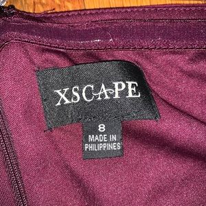 Xscape Dresses - Xscape Off-the-shoulder Plum Dress Xscape Dresses - Xscape Off-the-shoulder Plum Dress
